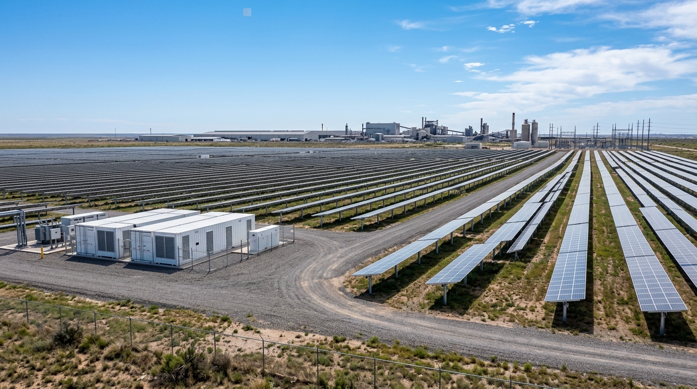 Wizualizacja instalacji 200 kWp + 200 kWh