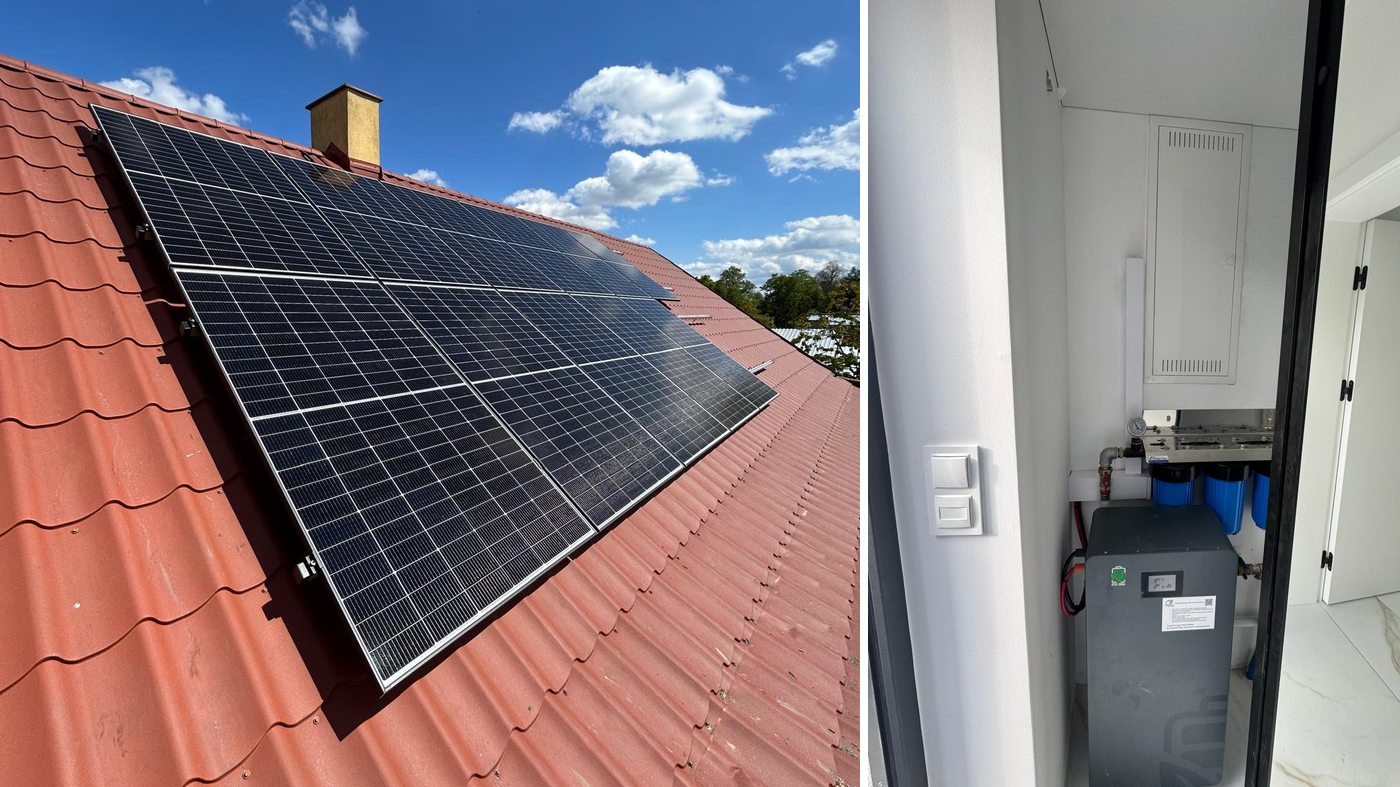 Realizacja Synergy Poland — Dom jednorodzinny, 6,5 kWp + 10 kWh