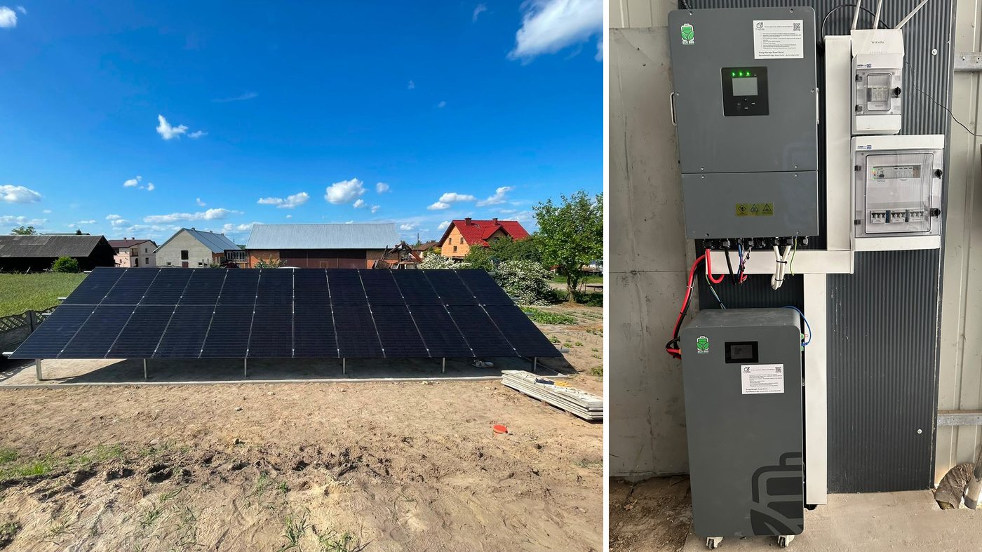 Realizacja Synergy Poland — Gospodarstwo rolne, 10 kWp + 15 kWh